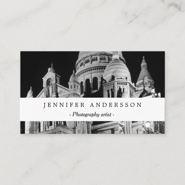 Vintage Frankrike Paris Sacre Coeur Basilica Visitkort (Framsida)
