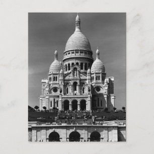 Vintage Frankrike Paris Sacre Coeur Basilica Vykort