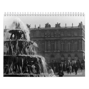 Vintage Frankrike paris Versailles palace 1970 Kalender