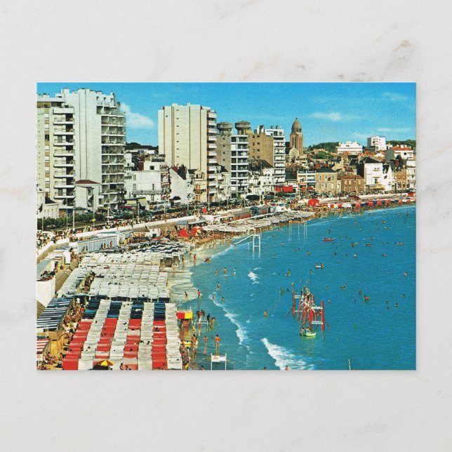 Vintage Frankrike, Sables d'Olonne Vykort (Framsida)