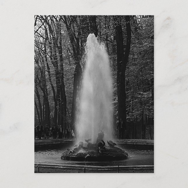 Vintage Frankrike Versailles palace Ceres fontän Vykort (Framsida)