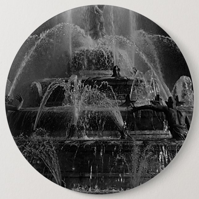 Vintage Frankrike Versailles palace Latona Fontän Knapp (Framsida)