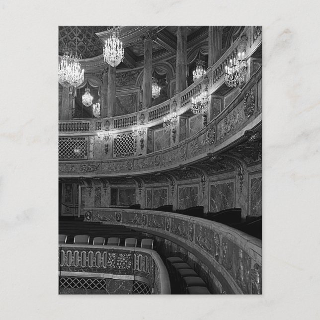 Vintage Frankrike Versailles palace opera house Vykort (Framsida)