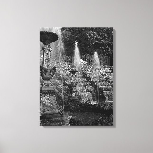 Vintage Frankrike Versailles palace Salle de Bal Canvastryck (Framsida)