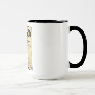 Vintage Fransk Ad Vet Mugg