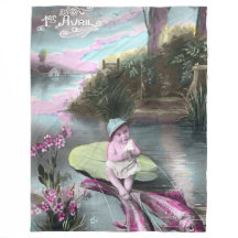 Vintage Fransk April-kort