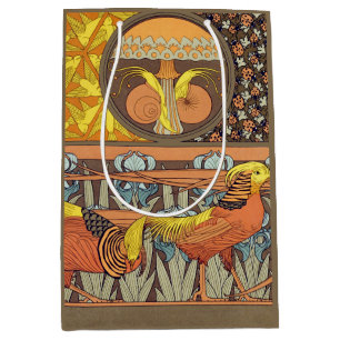 Vintage fransk Art Nouveau natur fågelmönster