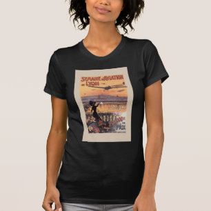 Vintage Fransk Aviation Tee Shirt