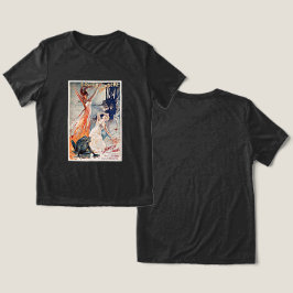 Vintage fransk balett affisch t shirt