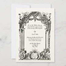 Vintage Fransk Baroque Rococo Bröllop