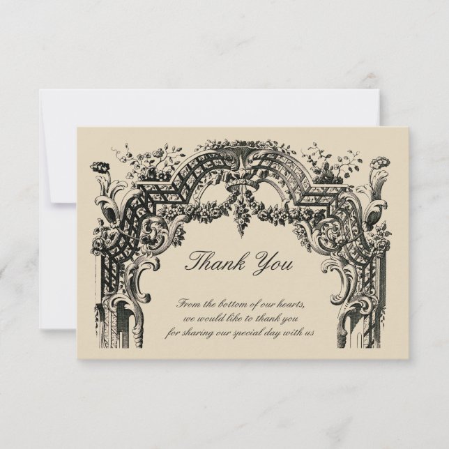 Vintage Fransk Baroque Rococo Tack (Framsida)