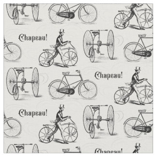 Vintage Fransk Bikes Elegant Klassisk cyklist Tyg