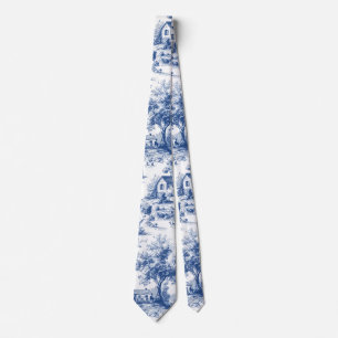 Vintage fransk blå Toile de Jouy Slips