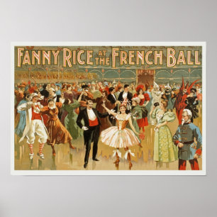 Vintage Fransk Boll Annonsering Poster
