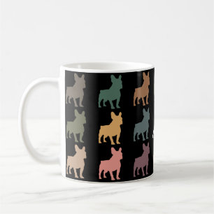 Vintage Fransk Bulldog Retro Husdjurspresent Kaffemugg