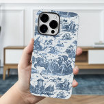 Vintage Fransk Chariot of Dawn Toile de Jouy-Blue<br><div class="desc">Bekvämt rekonstruerad sömlös Fransk toile de jouy mönster inspirerad av Guido Renis skulptur Le Char de L'Aurore ca 1790 grovplåt som graverar på textilier. Detta berikande mönster innehåller scener av grekiska gudar och gudar,  tempel,  exotiska djur,  mytiska havslevande varelser och fantasinlandskap.</div>