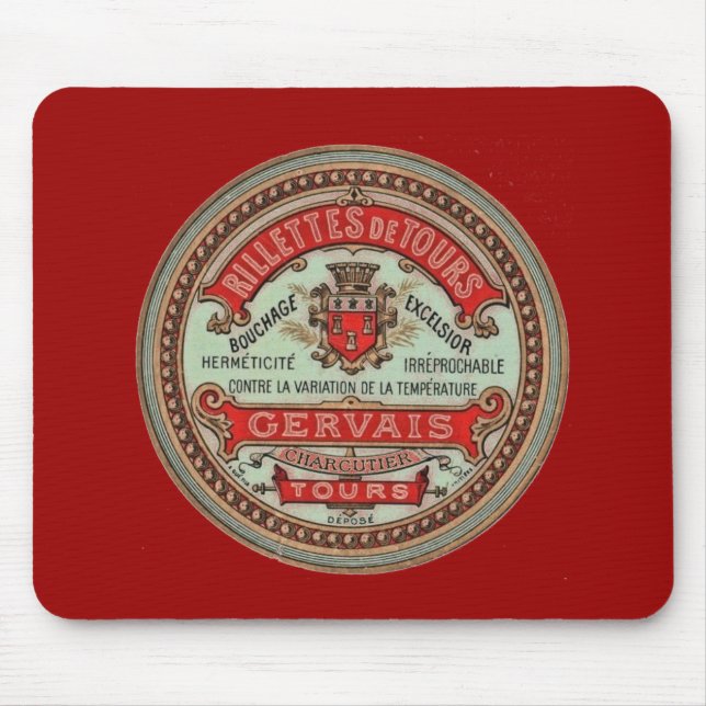 Vintage Fransk Cheese Label Musmatta (Framsidan)