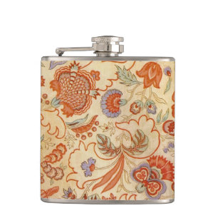 Vintage fransk chintz blomster antik terrakotta fickplunta