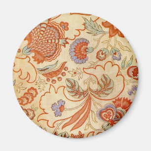 Vintage fransk chintz blomster antik terrakotta magnet