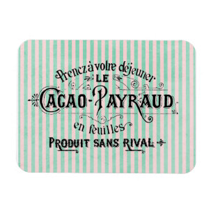 Vintage Fransk Cocoa Powder Annons Magnet