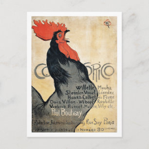 Vintage Fransk Cocorico Artists Vykort