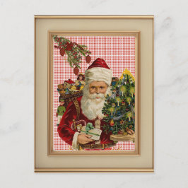 Vintage Fransk Cottage Land julvykort Helg Vykort