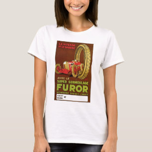 Vintage Fransk Däck Ad T Shirt