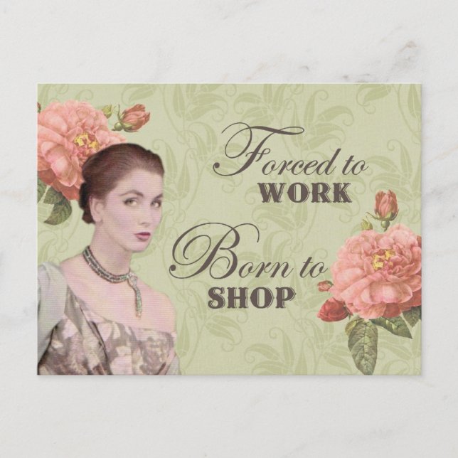 Vintage fransk dam fotovykort vykort (Framsida)