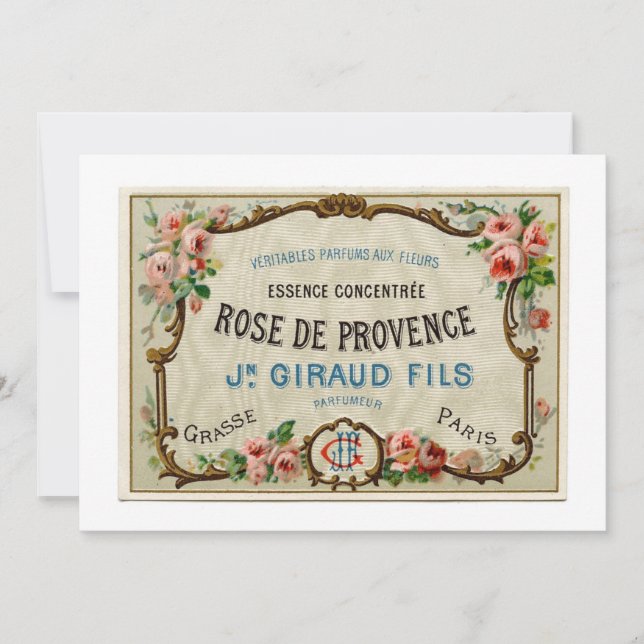 Vintage Fransk etikett (Framsida)