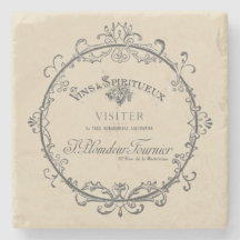 Vintage Fransk Etikett