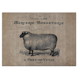 Vintage Fransk Får Åldras Muslin Farmhouse Rustic