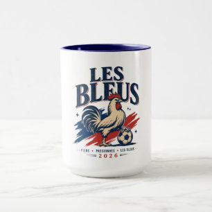 Vintage fransk fotbollstupp supporter fotboll 2026 mugg