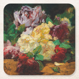 Vintage Fransk Georges Jeannin Ro Underlägg Papper Kvadrat