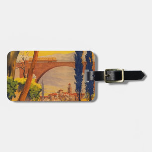 Vintage Fransk Järnväg Travel Bagagebricka