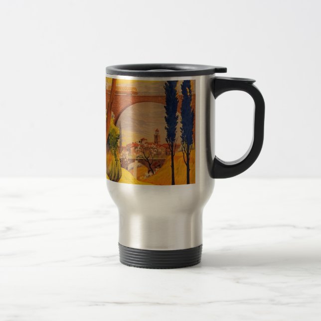 Vintage Fransk Järnväg Travel Resemugg (Höger)