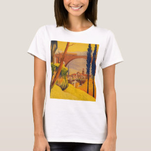 Vintage Fransk Järnväg Travel T Shirt