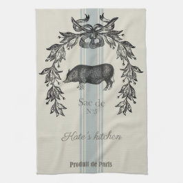 Vintage fransk kökshandduk