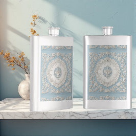 Vintage fransk lantlig shabby chic blå dekoration  fickplunta
