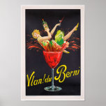 Vintage Fransk Likör Alcohol Art Deco Poster<br><div class="desc">En återgivning av en reklam poster för en Fransk Alcohol-märket Retro Art Deco poster ca 1930. Digitalt renoverat för att få ut det ursprungliga färg,  ännu bättre och åtgärda så många brister som möjligt.</div>