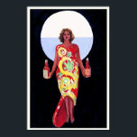 Vintage Fransk Liqueur Woman 1920 Art Deco Poster<br><div class="desc">En återgivning av en 1920-talets Fransk Art Deco poster av Leonetto Cappiello, den första poster konstnären till använda fet figurer som pockar ut från svarta bakgrunder, en häpnadsväckande kontrast till den poster normen i tidigt. Digitalt renoverat för att få ut det ursprungliga färg, ännu bättre och åtgärda så många brister...</div>