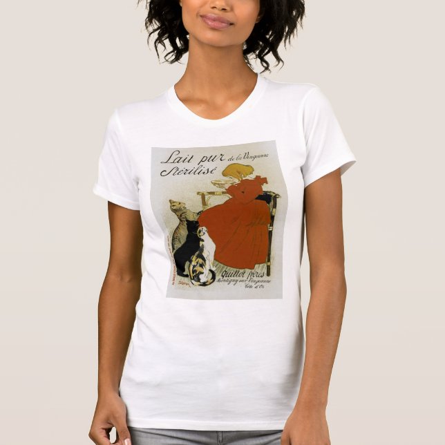 Vintage Fransk Mjölk Ad Tee (Framsida)