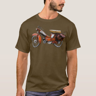 Vintage Fransk Motobecane Moped T Shirt