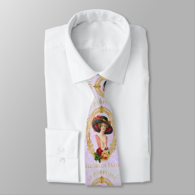 Vintage Fransk Necktie Slips (Bunden)