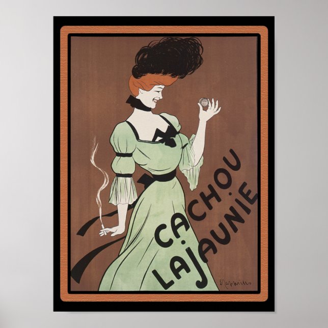 Vintage Fransk Nouveau Soap Poster (Framsidan)
