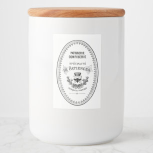 Vintage Fransk Pastry Shop-etikett Mat Etikett