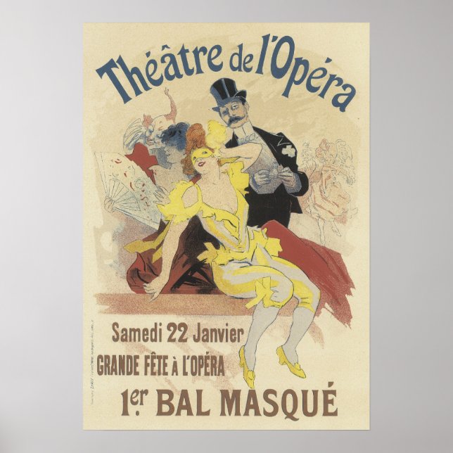 Vintage Fransk Poster - l'Opera (Framsidan)