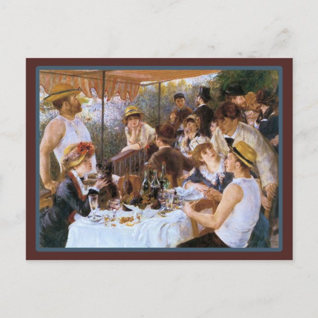 Vintage Fransk Pub Cafe Vykort (Framsida)