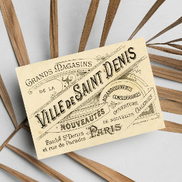 Vintage Fransk Publicity Vykort
