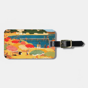 Vintage Fransk Riviera Beach Bagagebricka