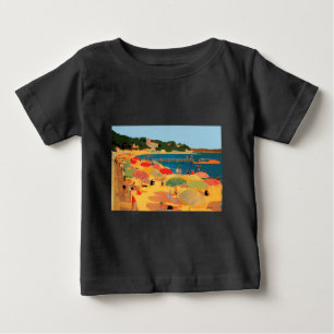 Vintage Fransk Riviera Beach T Shirt